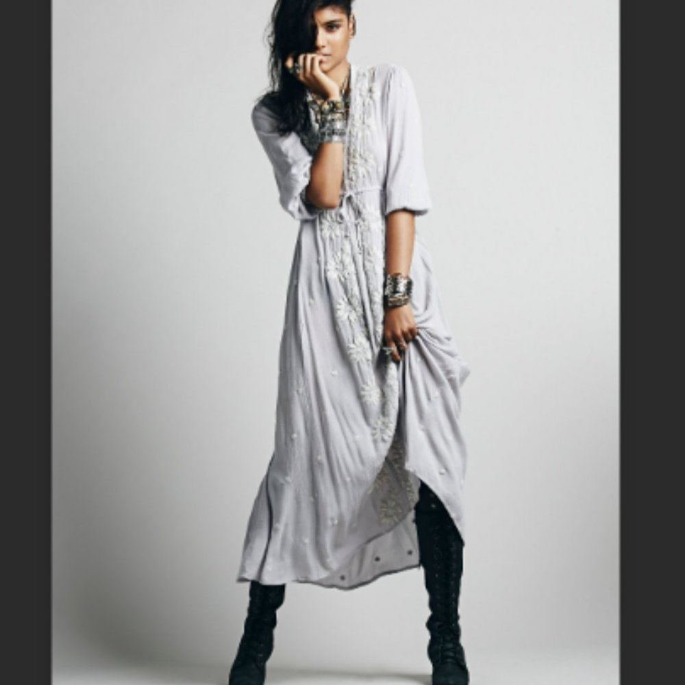 Free People Fable Boho Maxi Dress in size Small - Picture 8 of 9